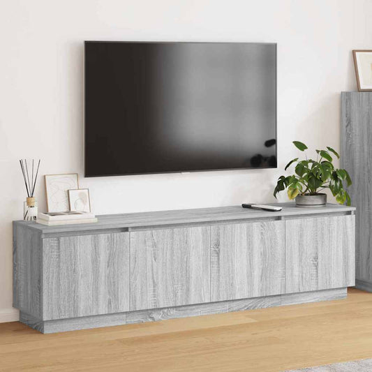 TV-skåp med LED Grå sonoma 180 x 38 x 49 cm Konstruerat trä