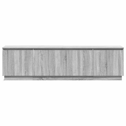 TV-skåp med LED Grå sonoma 180 x 38 x 49 cm Konstruerat trä