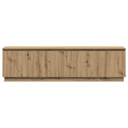 TV-skåp med LED artisan ek 180 x 38 x 49 cm Konstruerat trä