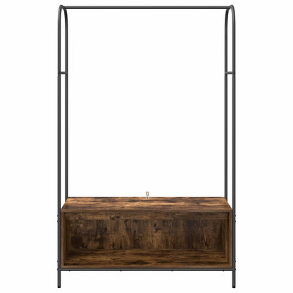 Klädhängare med lagring Brun 100 x 44 x 160 cm Konstruerat trä