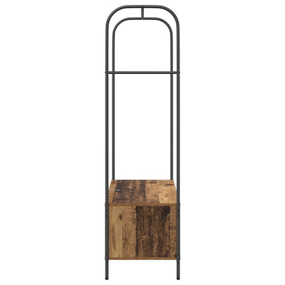 Klädhängare med lagring Brun 100 x 44 x 160 cm Konstruerat trä
