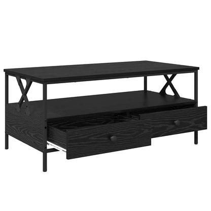 Soffbord Svart Ek 100 x 51 x 45 cm