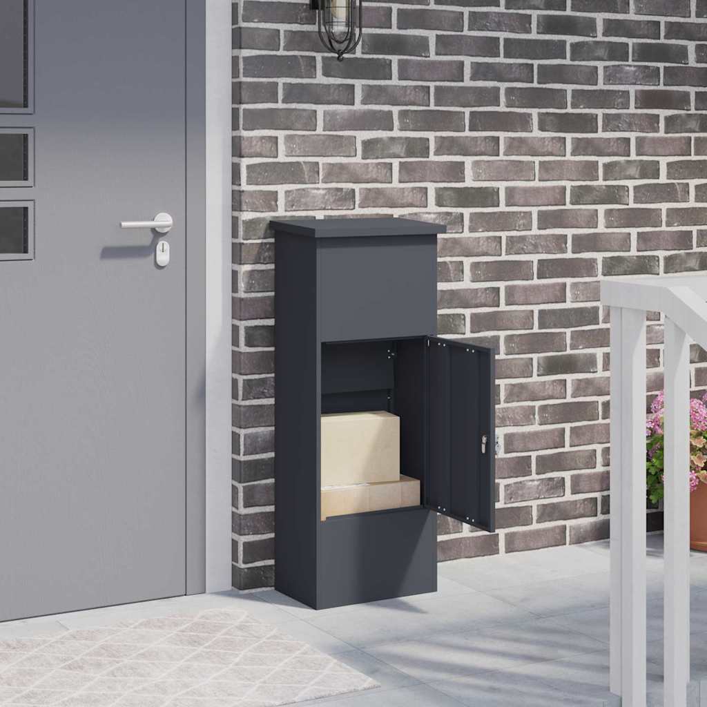 Brevlåda Paketbox Antracit 44.5 x 29 x 110.5 cm Stål