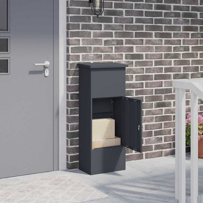 Brevlåda Paketbox Antracit 44.5 x 29 x 110.5 cm Stål