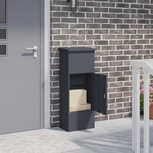 Brevlåda Paketbox Antracit 44.5 x 29 x 110.5 cm Stål