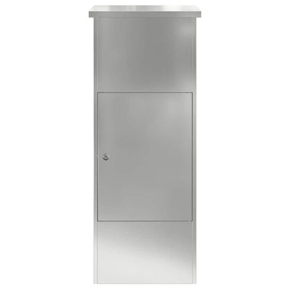 Brevlåda Paketbox Svart 44.5 x 29 x 110.5 cm Galvaniserat stål