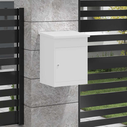 Brevlåda Paketbox Vit 44 x 35 x 59 cm Stål
