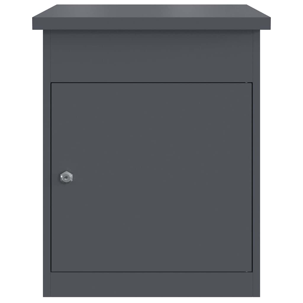 Brevlåda Paketbox Antracit 44 x 35 x 59 cm Stål