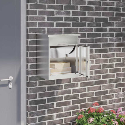 Brevlåda Paketbox Svart 44 x 35 x 59 cm Rostfritt stål