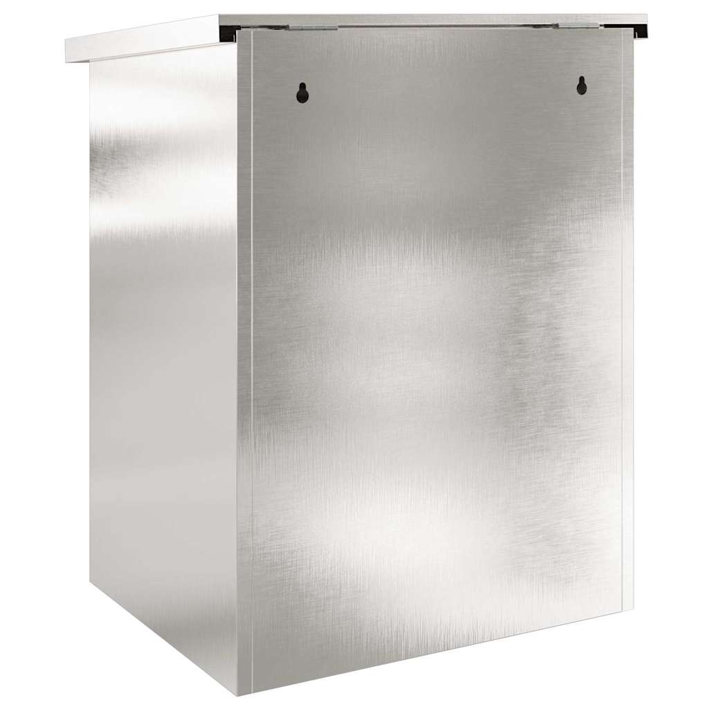 Brevlåda Paketbox Svart 44 x 35 x 59 cm Rostfritt stål