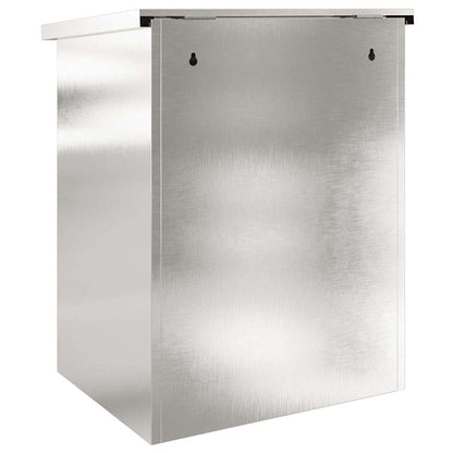 Brevlåda Paketbox Svart 44 x 35 x 59 cm Rostfritt stål