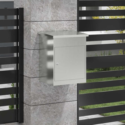 Brevlåda Paketbox Svart 44 x 35 x 59 cm Galvaniserat stål