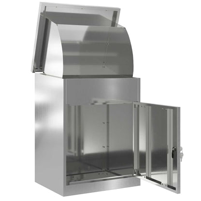 Brevlåda Paketbox Svart 44 x 35 x 59 cm Galvaniserat stål