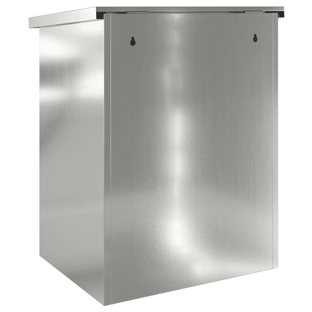 Brevlåda Paketbox Svart 44 x 35 x 59 cm Galvaniserat stål