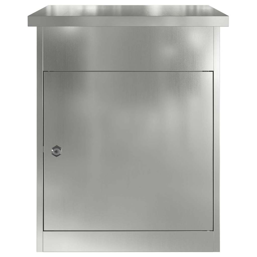 Brevlåda Paketbox Svart 44 x 35 x 59 cm Galvaniserat stål