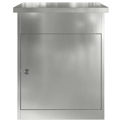 Brevlåda Paketbox Svart 44 x 35 x 59 cm Galvaniserat stål