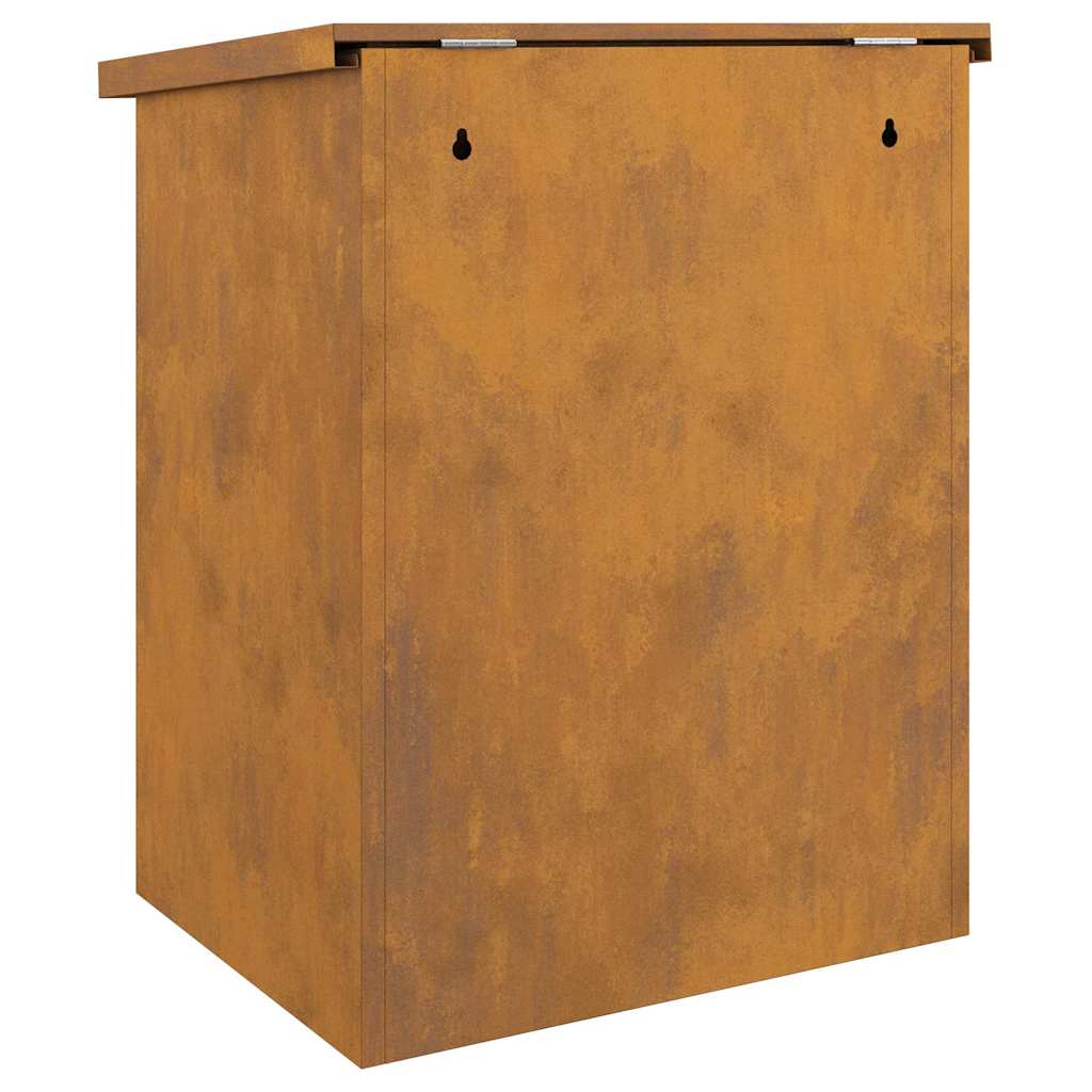 Brevlåda Paketbox Rostig 44 x 35 x 59 cm cortenstål