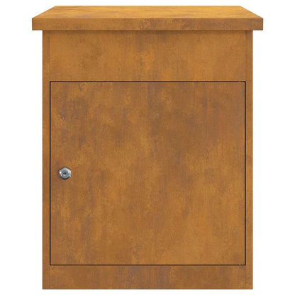 Brevlåda Paketbox Rostig 44 x 35 x 59 cm cortenstål