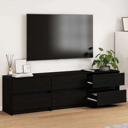 TV-skåp Svart 182 x 34 x 50 cm