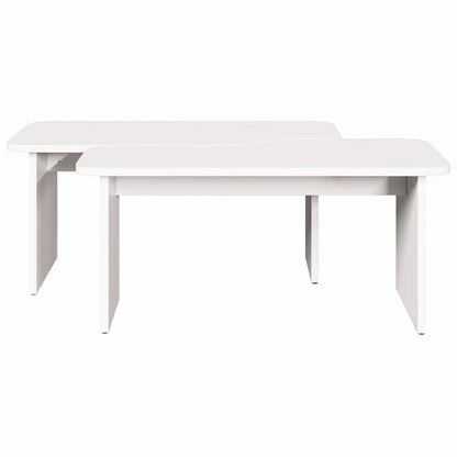 Soffbord Vit 100 x 69 x 35.5 cm Massiv furu