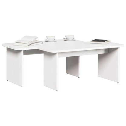 Soffbord Vit 100 x 69 x 35.5 cm Massiv furu