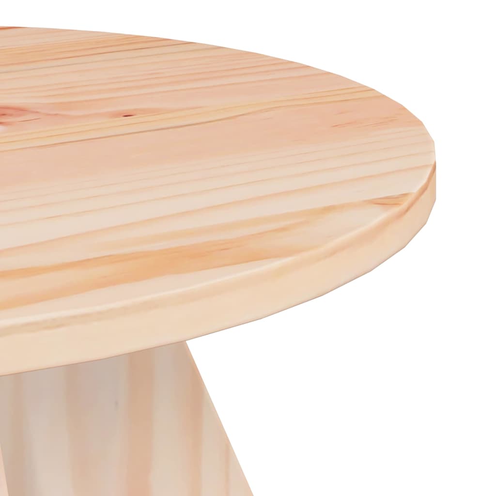 Soffbord Trä 3 pcs Naturfärg 49 x 49 x 30 cm Massiv furu