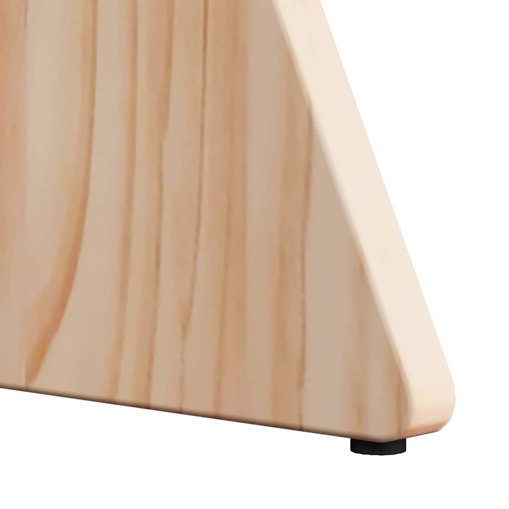 Soffbord Trä 3 pcs Naturfärg 49 x 49 x 30 cm Massiv furu