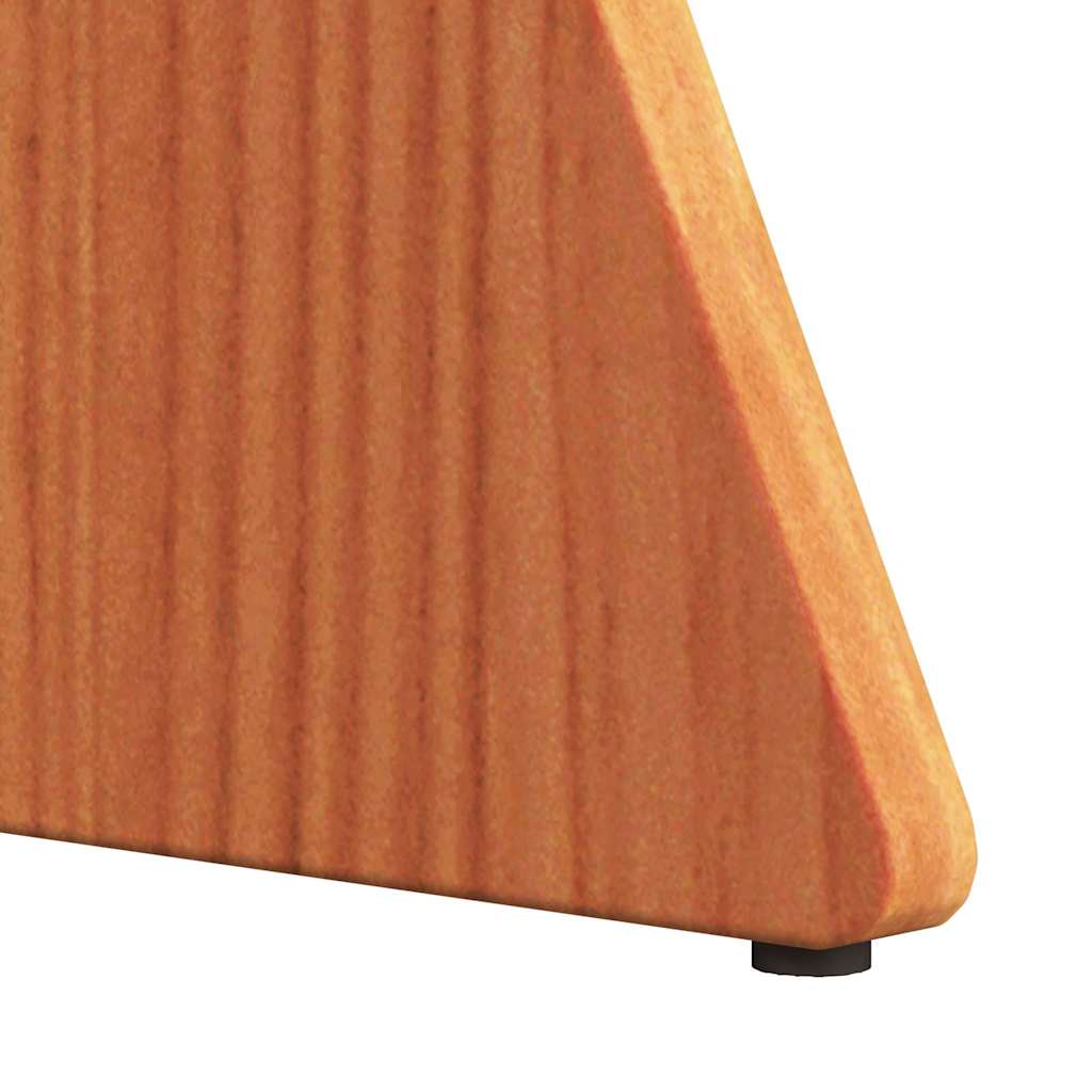 Soffbord Trä 3 pcs Vaxbrun 49 x 49 x 30 cm Massiv furu