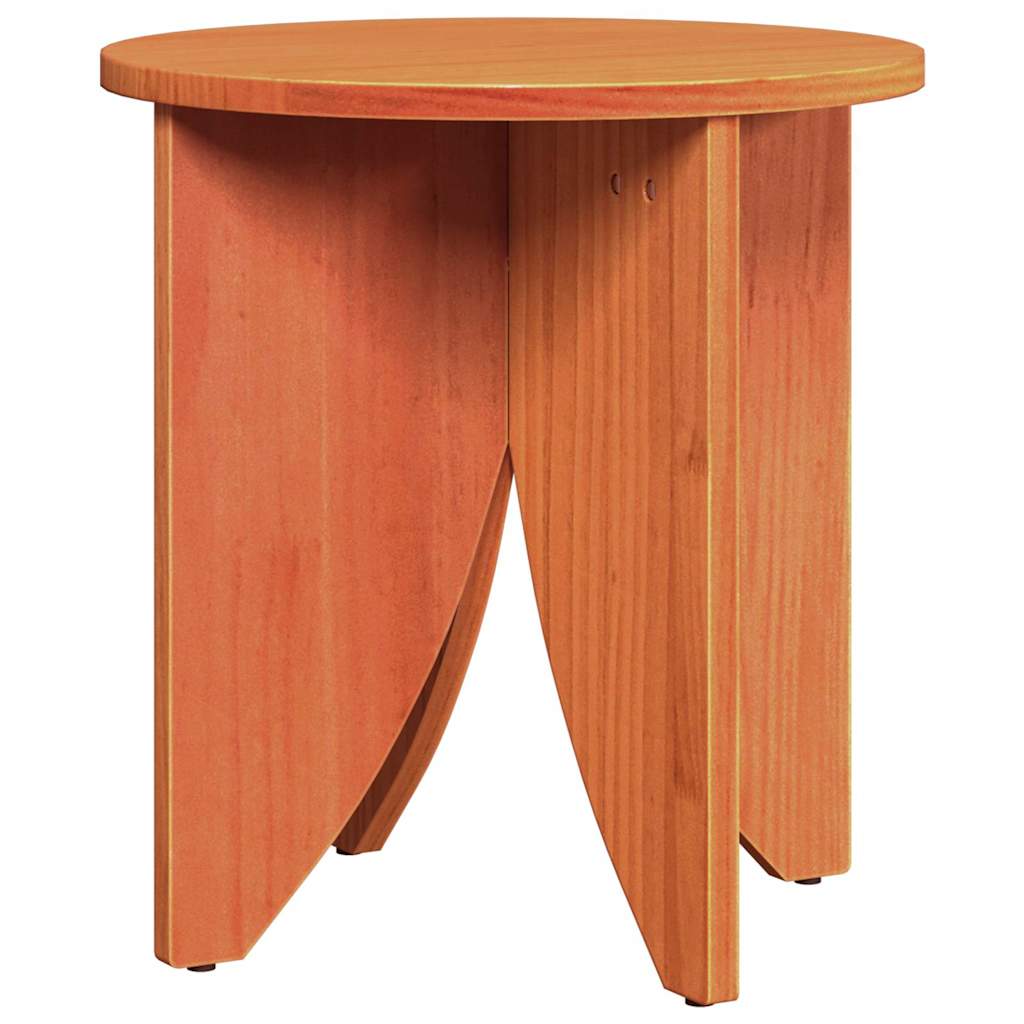 Soffbord Brun Vaxbrun 2 pcs 41,5 x 41,5 x 44 cm Massiv furu