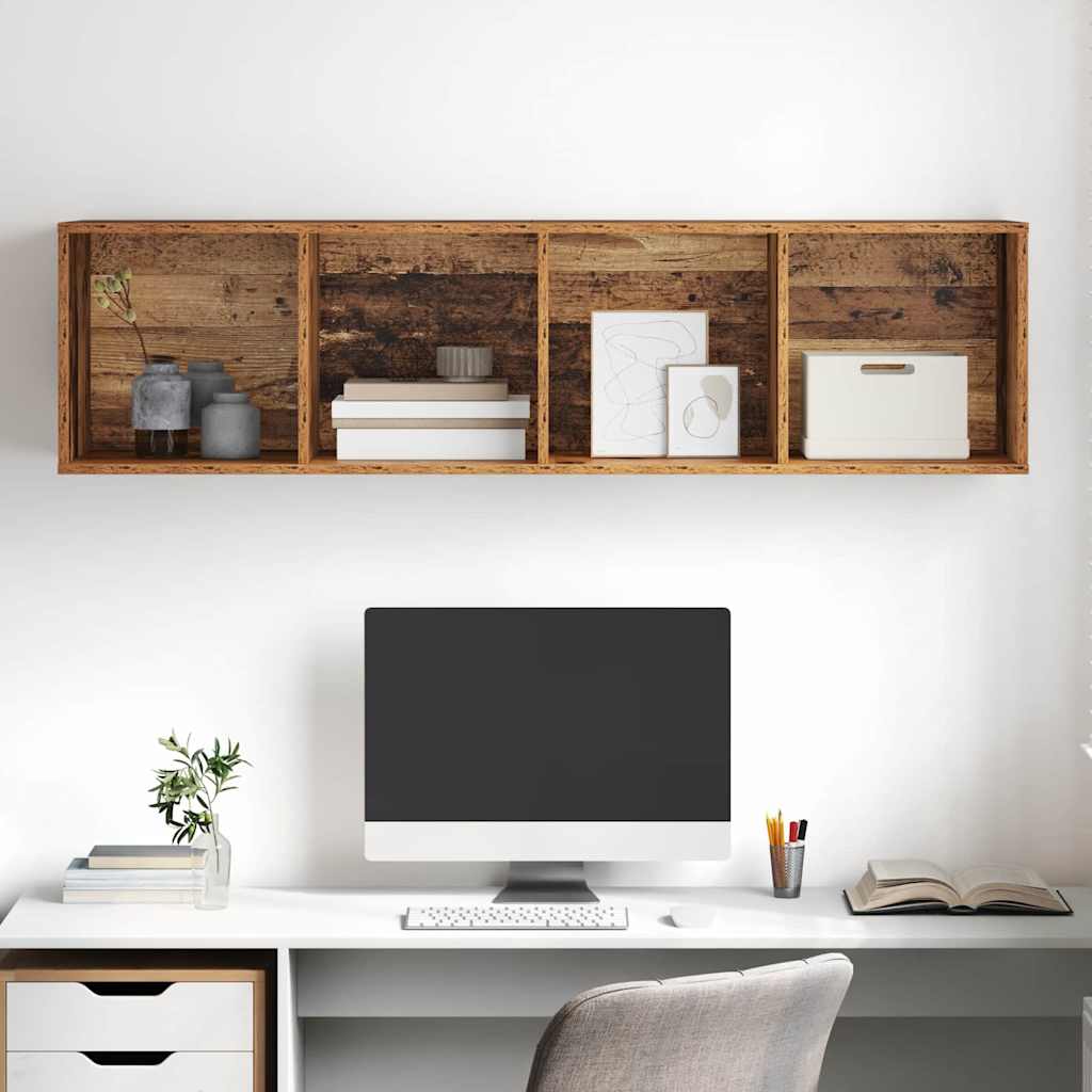 TV-Möbel Åldrat Trä TV-Skåp 37 x 37 x 142.5 cm