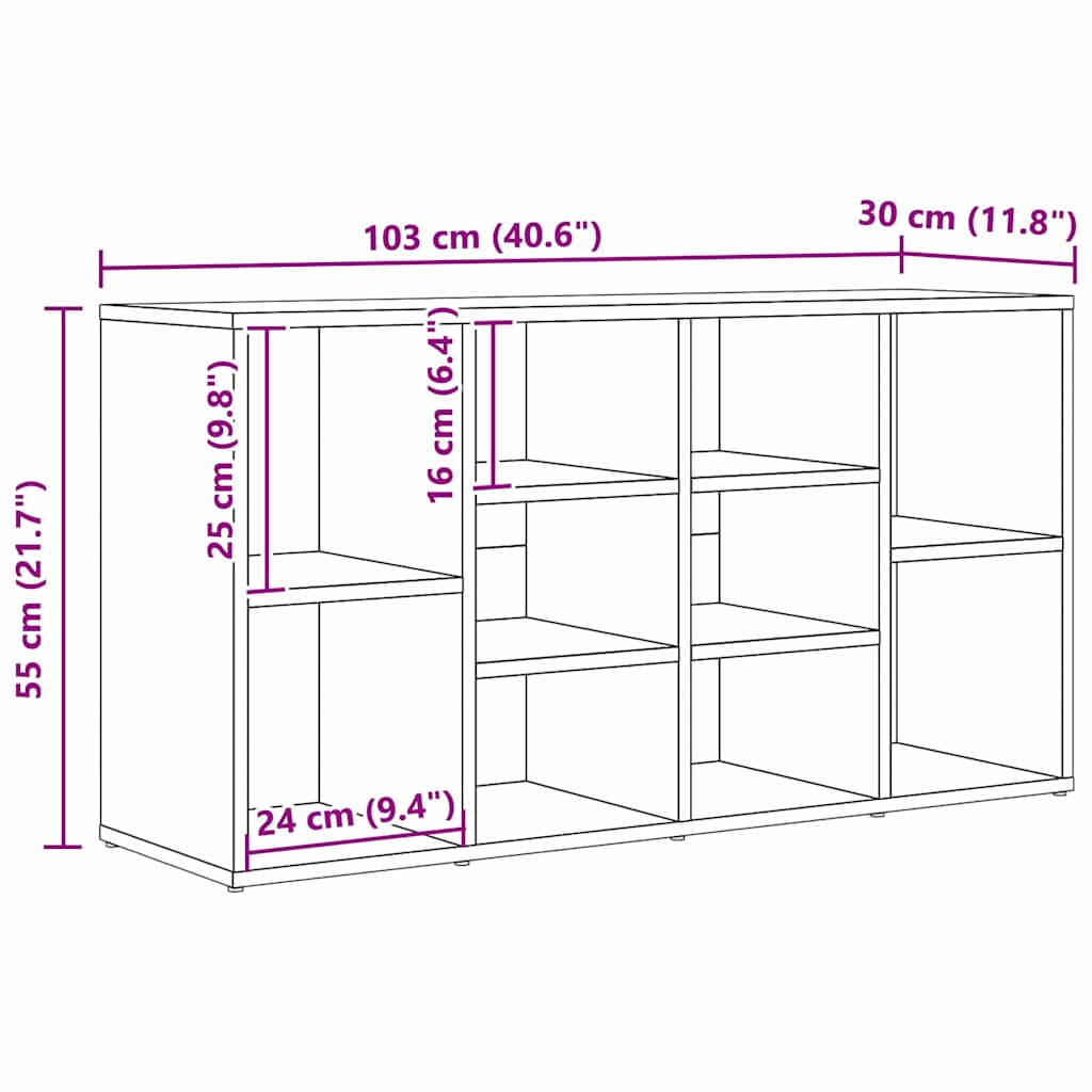 Skoställ Artisan Ek Skobänk med hylla 103 x 30 x 54.5 cm