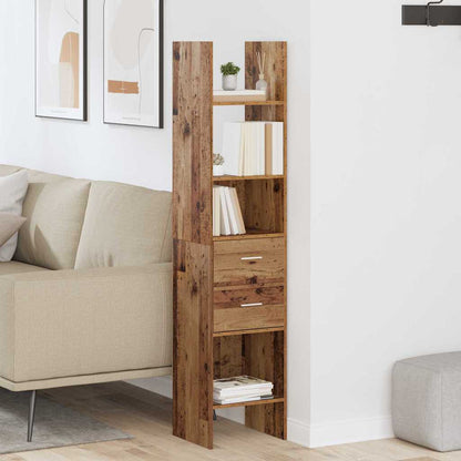 Bokhylla Åldrat Trä 40 x 35 x 180 cm