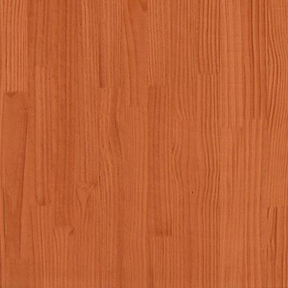 Väggskåp Väggmonterad Vaxbrun 100 x 30 x 35 cm Massiv furu