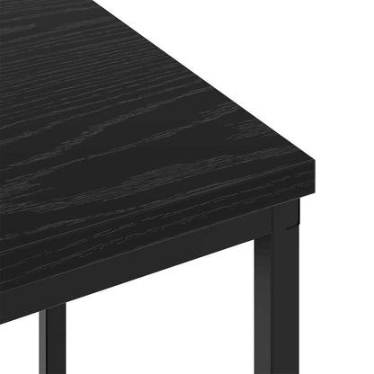 Sängbord 2 pcs Svart ek 38 x 30 x 48 cm Konstruerat trä