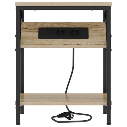 Sängbord 2 pcs Sonoma ek 38 x 30 x 48 cm Konstruerat trä