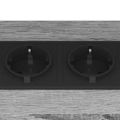 Sängbord 2 pcs Grå sonoma 38 x 30 x 48 cm Konstruerat trä