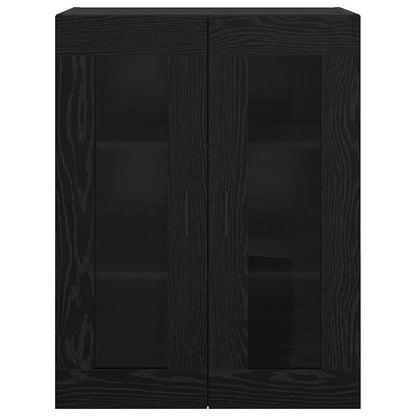 Väggskåp Svart ek 69.5 x 34 x 90 cm Konstruerat trä