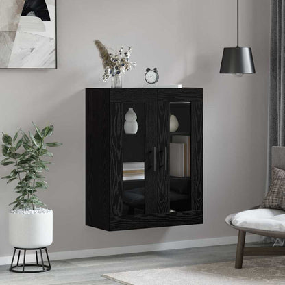 Väggskåp Svart ek 69.5 x 34 x 90 cm Konstruerat trä