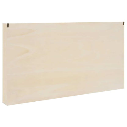 Vägghylla Trä för samlarföremål Brun 100 x 8.5 x 54 cm Plywood