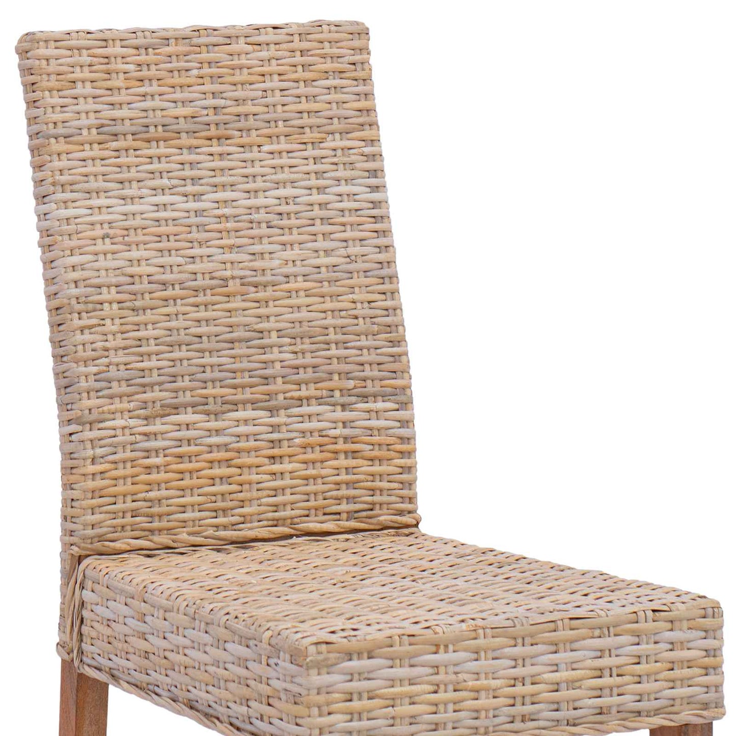 Matstol 2 pcs Naturfärg 45 x 54 x 93 cm Massivt mahognyträ