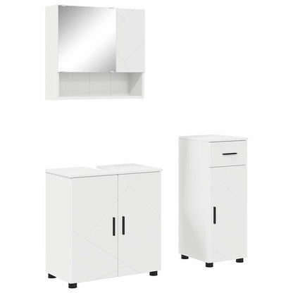 Badrumsmöbelset 3 pcs Vit 61 x 35 x 64 cm