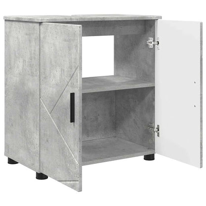 Badrumsmöbelset 3 pcs Betonggrå 61 x 35 x 64 cm