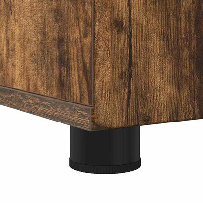 Badrumsmöbelset med låda 3 pcs Rökfärgad Ek 61 x 35 x 64 cm