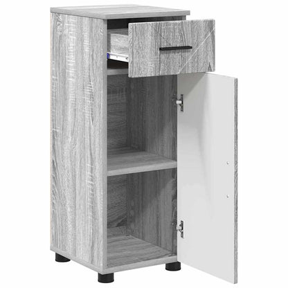 Badrumsmöbelset med låda 3 pcs Sonoma Grå 61 x 35 x 64 cm