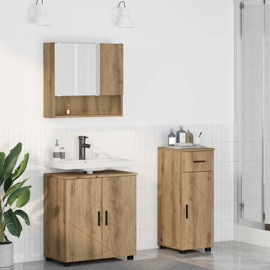 Badrumsmöbelset med låda 3 pcs Artisan Ek 61 x 35 x 64 cm