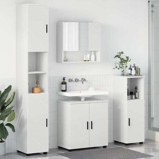 Badrumsmöbelset 4 pcs Vit 61 x 35 x 64 cm