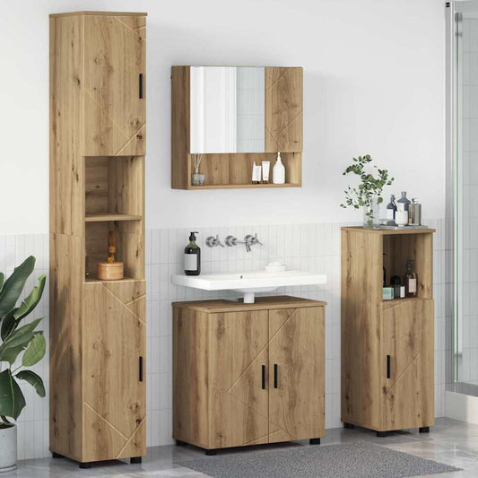 Badrumsmöbelset Väggmonterad 4 pcs Artisan Ek 61 x 35 x 64 cm
