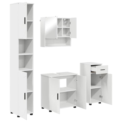 Badrumsmöbelset 4 pcs Vit 61 x 35 x 64 cm
