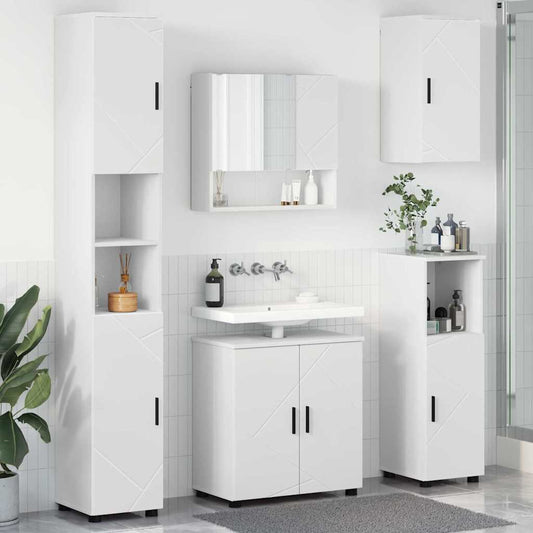 Badrumsmöbelset 5 pcs Vit 61 x 35 x 64 cm