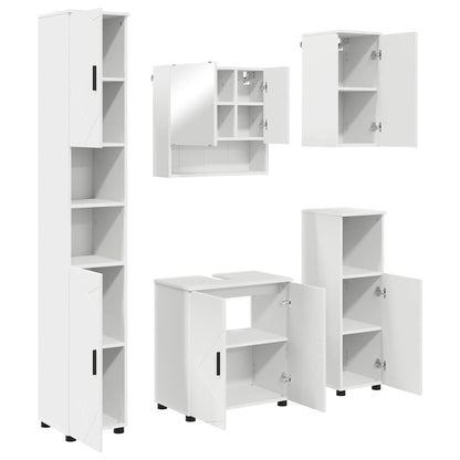 Badrumsmöbelset 5 pcs Vit 61 x 35 x 64 cm